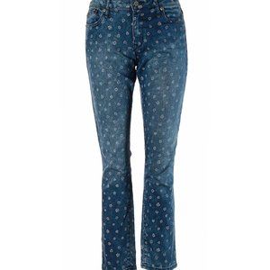 GAP Blue White Floral Print Jeans 30 EUC